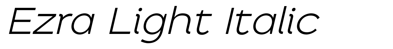 Ezra Light Italic